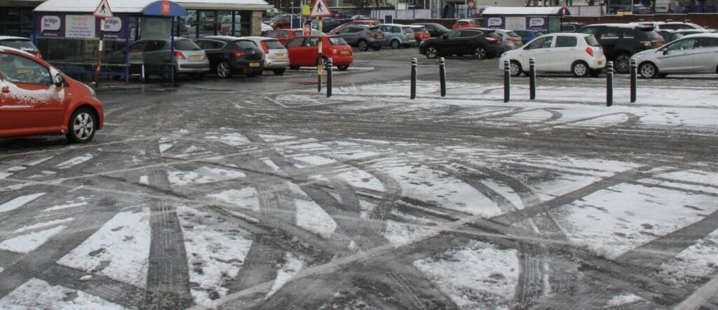 Winter gritting car park