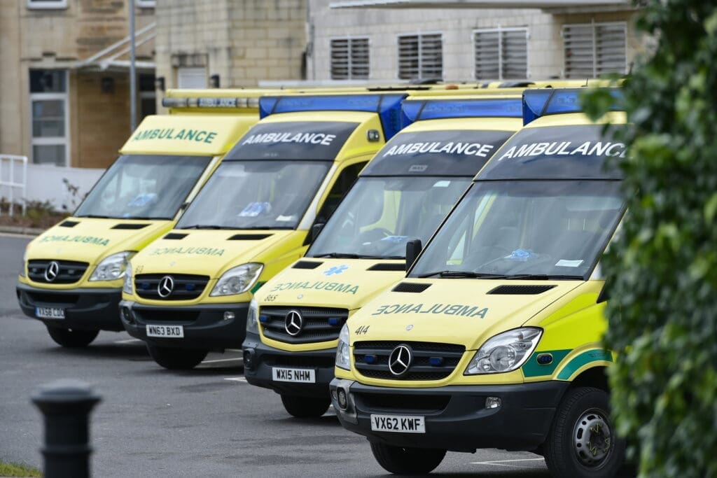 Ambulances, NHS and emergency service